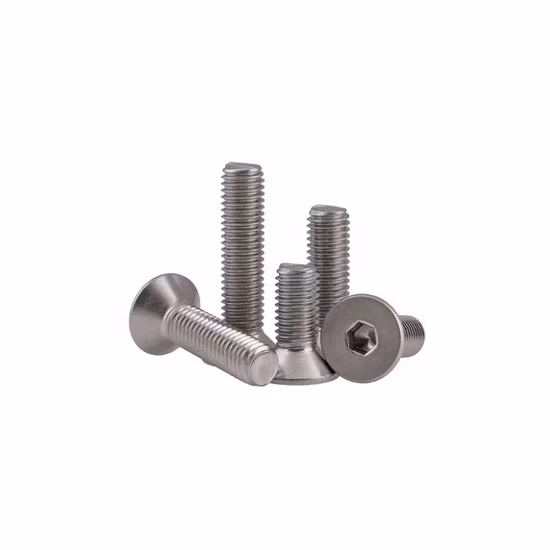 M2 M2.5 M3 M4 M5 M6 M8 DIN7991 Stainless Steel 304 or Black Grade 10.9 Hexagon Hex Socket Flat Head Countersunk Screw